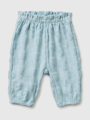 Benetton, Jacquard Terry Trousers, Size: 82, Sky Blue, Kids United Colors of Benetton