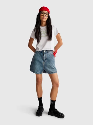 Benetton, Jean Shorts, size S, Light Blue, Women United Colors of Benetton