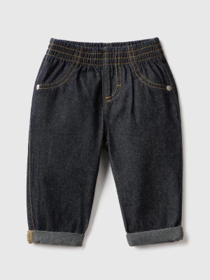 Benetton, Jeans In 100% Cotton Denim, size 62, Blue, Kids United Colors of Benetton