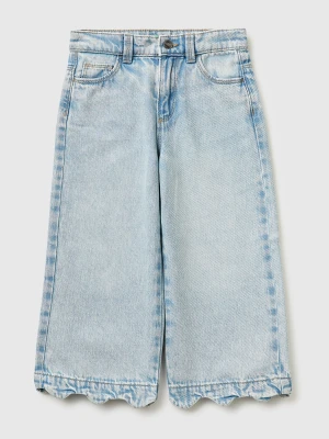 Benetton, Jeans With Cherry Embroidery, Size: 116, Light Blue, Kids United Colors of Benetton