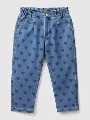 Benetton, Jeans With Hearts, size 116, Blue, Kids United Colors of Benetton