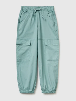 Benetton, Jogger Fit Cargo Pants, Size: XL, Aqua, Kids United Colors of Benetton