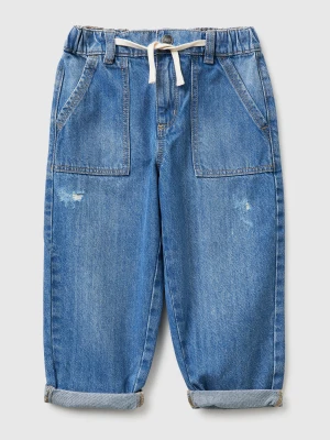 Benetton, Jogger-style Jeans, Size: 116, Blue, Kids United Colors of Benetton