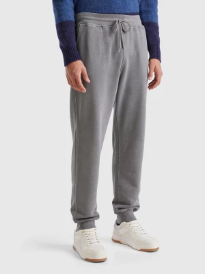 Benetton, Joggers In Organic Cotton, size L, Gray, Men United Colors of Benetton