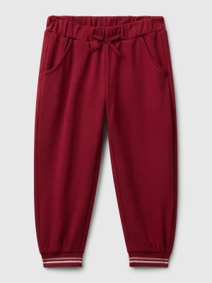 Benetton, Joggers With Bow, Size: 116, Burgundy, Kids United Colors of Benetton