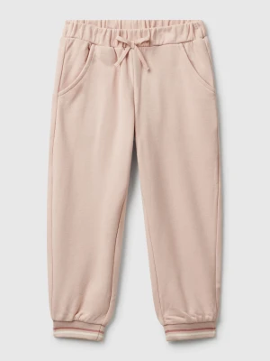 Benetton, Joggers With Bow, Size: 116, Soft Pink, Kids United Colors of Benetton