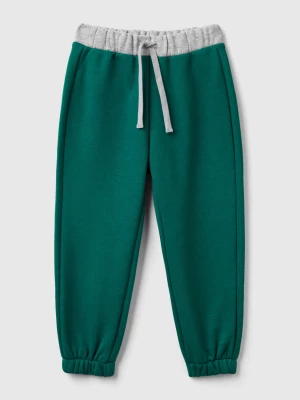 Benetton, Joggers With Drawstring, size 104, Dark Green, Kids United Colors of Benetton