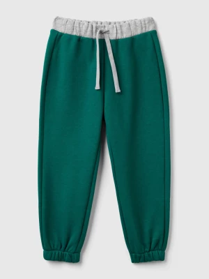 Benetton, Joggers With Drawstring, size 82, Dark Green, Kids United Colors of Benetton