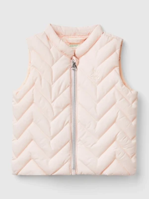 Benetton Kamizelka pikowana w kolorze jasnoróżowym rozmiar: 74