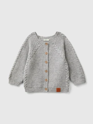 Benetton Kardigan w kolorze szarym rozmiar: 62