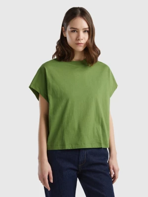 Benetton, Kimono Sleeve T-shirt, size L, Military Green, Women United Colors of Benetton