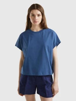 Benetton, Kimono Sleeve T-shirt, size S, Air Force Blue, Women United Colors of Benetton