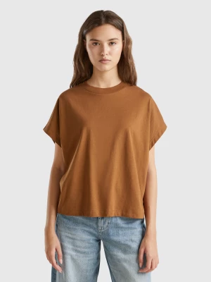 Benetton, Kimono Sleeve T-shirt, size XS, Brown, Women United Colors of Benetton