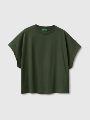 Benetton, Kimono Sleeve T-shirt, Size: XS, Military Green, Women United Colors of Benetton