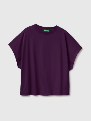 Benetton, Kimono Sleeve T-shirt, Size: XS, Purple, Women United Colors of Benetton