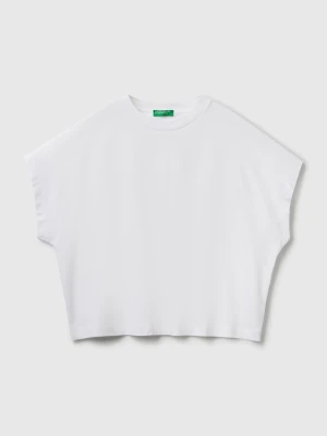 Benetton, Kimono Sleeve T-shirt, White, Women United Colors Of Benetton