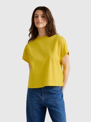 Benetton, Kimono Sleeve T-shirt, size XXS, Mustard, Women United Colors of Benetton