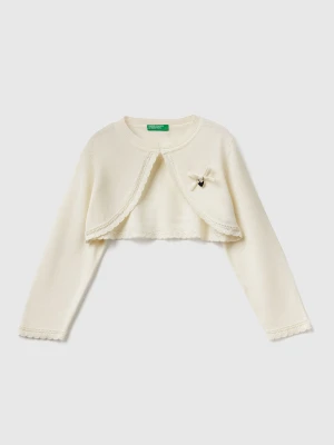 Benetton, Knit Cardigan, Size: 116, Creamy White, Kids United Colors of Benetton