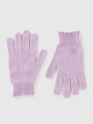 Benetton, Knit Gloves With Logo, Size: S-L, Kids United Colors of Benetton