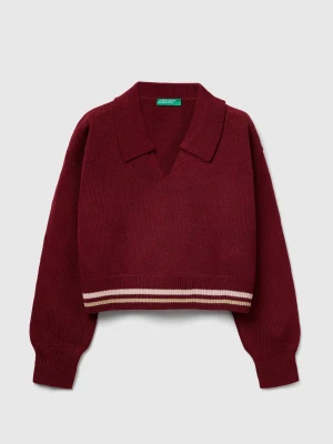 Benetton, Knit Polo, Size: XL, Burgundy, Kids United Colors of Benetton