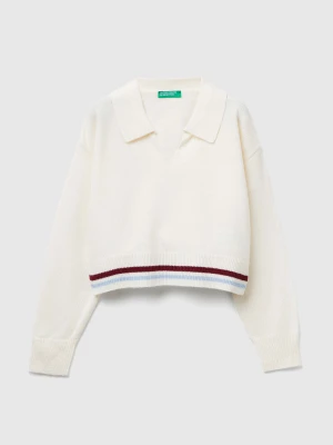 Benetton, Knit Polo, Size: XL, Creamy White, Kids United Colors of Benetton
