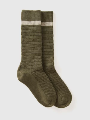 Benetton, Knit Socks, size OS, Brown, Women United Colors of Benetton