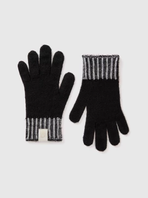 Benetton, Knitted Gloves, size S-L, Black, Kids United Colors of Benetton