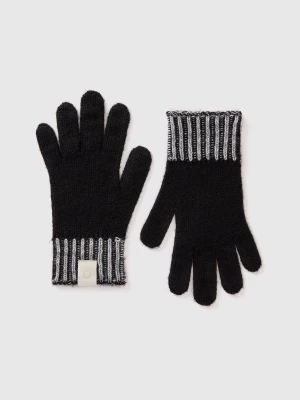 Benetton, Knitted Gloves, size XL-3XL, Black, Kids United Colors of Benetton