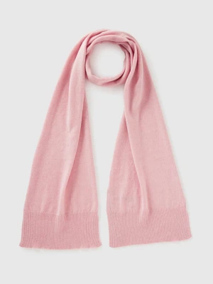 Benetton, Knitted Scarf, Size: OS, Soft Pink, Women United Colors of Benetton