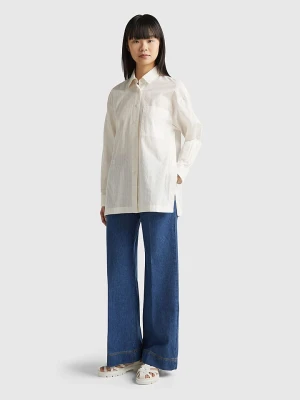 Benetton Koszula w kolorze białym rozmiar: S