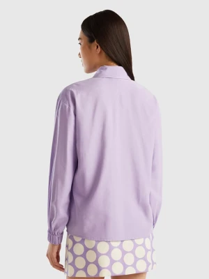 Benetton Koszula w kolorze fioletowym rozmiar: L