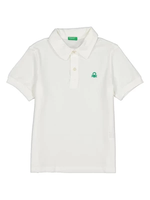 Benetton Koszulka polo "Maglia" w kolorze białym rozmiar: 122