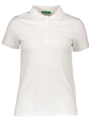 Benetton Koszulka polo w kolorze białym rozmiar: XL