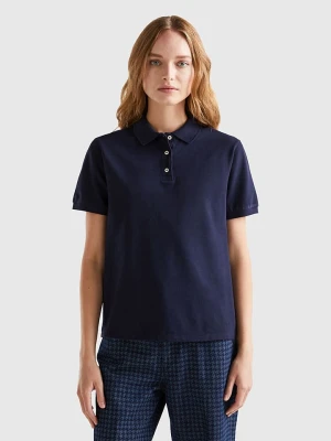 Benetton Koszulka polo w kolorze granatowym rozmiar: XS