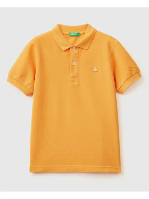 Benetton Koszulka polo w kolorze pomarańczowym rozmiar: 130