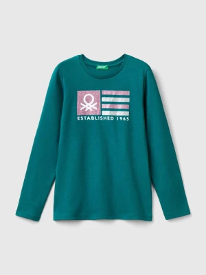 Benetton Koszulka w kolorze niebieskim rozmiar: 122