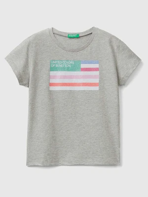 Benetton Koszulka w kolorze szarym rozmiar: 122