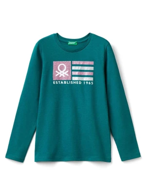 Benetton Koszulka w kolorze zielonym rozmiar: 122