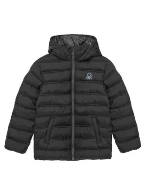 Benetton Kurtka zimowa 2WU0CN016 Czarny Regular Fit