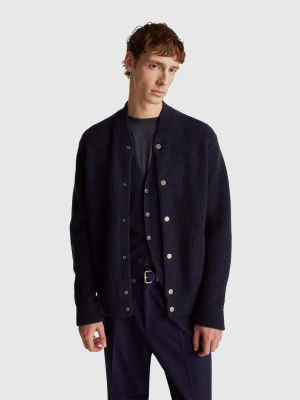 Benetton, L/s Cardigan, Size: XS, Dark Blue, Men United Colors of Benetton