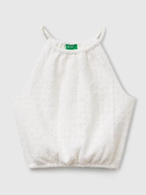 Benetton, Lace Top, size XL, Creamy White, Kids United Colors of Benetton