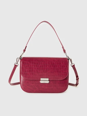 Benetton, Large Red Be Bag With Coconut Print, Size: OS, Strawberry, Women United Colors of Benetton