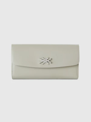 Benetton, Large Wallet In Imitation Leather, size OS, Light Green, Women United Colors of Benetton