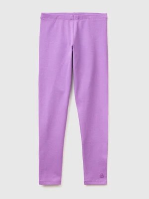 Benetton, Leggings In Stretch Cotton With Logo, Size: XL, Kids United Colors of Benetton