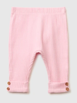Benetton, Leggings In Stretch Organic Cotton, Size: 82, Pink, Kids United Colors of Benetton