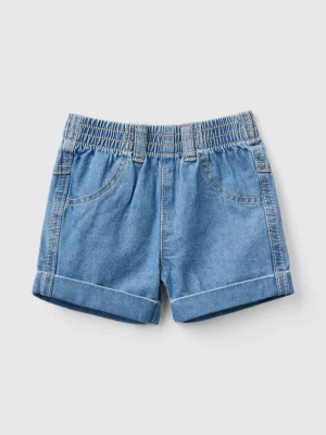 Benetton, Light Denim Shorts, size 62, Light Blue, Kids United Colors of Benetton