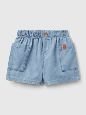 Benetton, Light Denim Shorts, size 82, Light Blue, Kids United Colors of Benetton