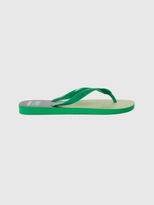 Benetton, Light Green Havaianas Flip Flops, size 35-36, Light Green, Women United Colors of Benetton