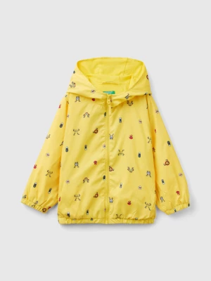 Benetton, Light Jacket With Hood, size 104, Yellow, Kids United Colors of Benetton