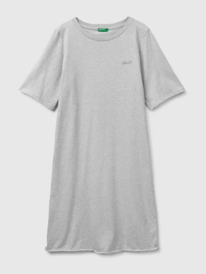 Benetton, Lightweight Cotton Nightgown, Size: XXS, Light Gray, Women United Colors of Benetton